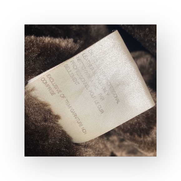 Bagatelle ๐ค Leather Shearling Lined Chore Rancher Duffle Coat ๐ค Fur Trim ๐ค XL - Picture 13 of 16